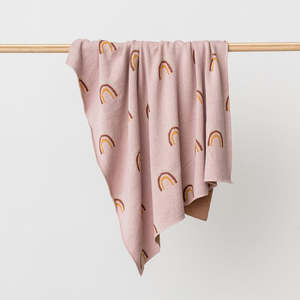 Baby Child: Over The Dandelions Organic Rainbows Blanket - Dusk