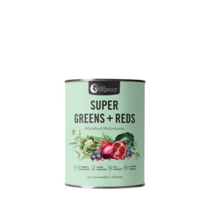 Food Supplements: Nutra Organics - Super Greens + Reds