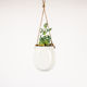 White Ceramic Hanging Planter