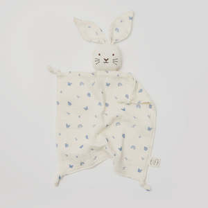 Baby Essentials: Over The Dandelions Organic Muslin Bunny Lovey - Enchanted Garden