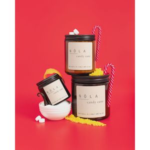 Nz Made: Nola Christmas Candle - Candy Cane