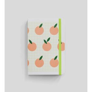 Stationery: Lettuce  Hardcover Notebook - Peach Grid