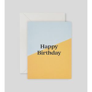 Cards: Lettuce - Happy Birthday Yellow Angle Card