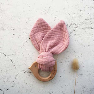 Over The Dandelions Birdy Teether Peony