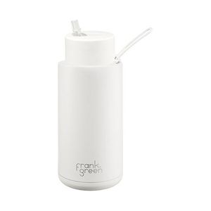 Frank Green 34OZ (1L) Ceramic Reusable Bottle w Straw Lid - Cloud
