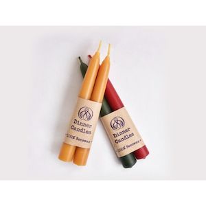 Hohepa: 100% Beeswax Dinner Candles Short/Long