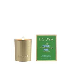 Christmas: Ecoya Holiday Collection - Fresh Pine Goldie Candle