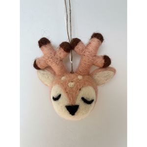 Reindeer Head Xmas Decoration