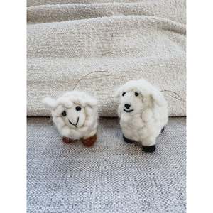 Hanging Felt Sheep Xmas Decoration