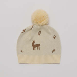 All: Over The Dandelions Knitted Organic Cotton Beanie - Woodlands