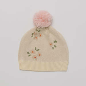 Over The Dandelions Knitted Organic Cotton Beanie - Daisy