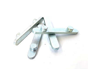 Axles Hubs: Axle Key - 2 peg - 8x3x50mm - 40mm Euro Axle
