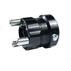 Axles Hubs: Kartech - Wheel Hub - Rear - 50 x 70mm - Black