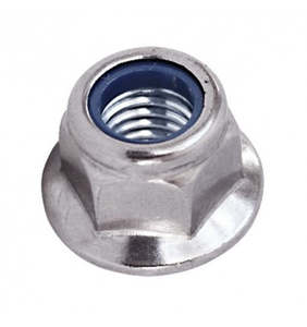 Nuts Bolts: Nyloc Flange Nut - M6