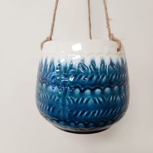 Beautiful Handmade Hanging Ceramic Pot 14.5cm - Urban Roots