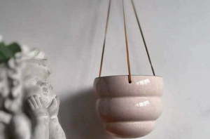 Beautiful Handmade Hanging Ceramic Pot 14.5cm - Urban Roots