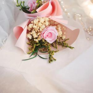 Dry Flower Mini Bouquet Soft Pink Color - Urban Roots