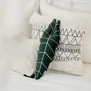 Alocasia Sarian Leaf Shaped Decor Cushion - Urban Roots