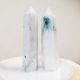 Crystal Quartz Point – White Jade Splash - Urban Roots