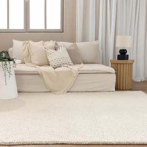 Dreamweaver: DreamWeaver Pure Scandinavian Wool Rug, Ivory, 80x300cm