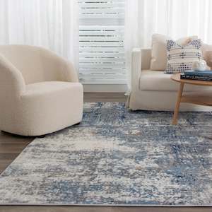 DreamWeaver Zenith Modern Rug, Navy Blue