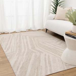 Dreamweaver: DreamWeaver Toscana Geo Lines Rug, Beige, Cream