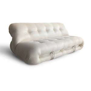 MODE Tobia Scarpa Soriana Sofa Replica, 3-Seater, White