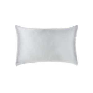 SAVONA Silk Pillowcase, Silver, Standard