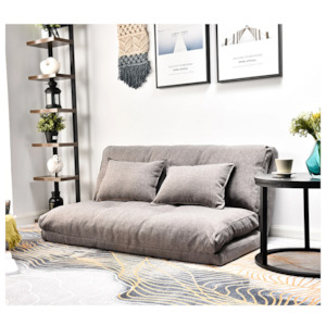 Urbana: Urbana Japanese Futon Lounge 2-Seater Sofa Bed, Grey, 150cm