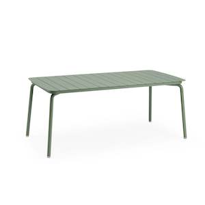 Wellmax Verano Outdoor Aluminium Rectangle Dining Table, Green