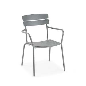 Wellmax Verano Outdoor Aluminium Dining Armchair, Grey