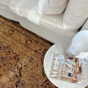 Wild Yarn: Wild Yarn Skye Cotton Blend Rug, Mustard, 200x290cm