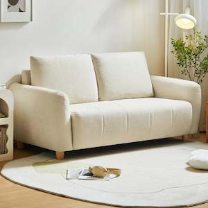 2 Seater Sofas: Linspire Aero 2-Seater Boucle Sofa, Off-White