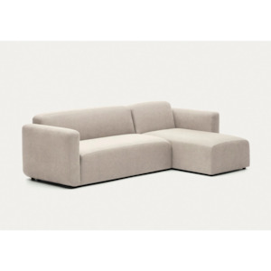 Kave Home Neom 3-Seat Modular Sofa with Chaise, Beige