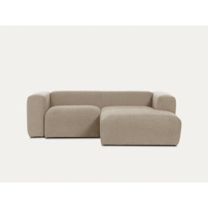Modular Sofas: Kave Home Blok 2-Seat Modular Sofa with Left Chaise, Beige