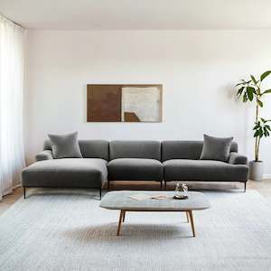 MODE Cielo 4.5-Seater Sofa with Chaise, Blue Grey