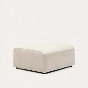 Ottomans: Kave Home Neom Ottoman, Beige, 89x75x40cm