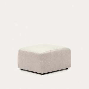 Ottomans: Kave Home Neom Ottoman, Beige, 75x65x40cm