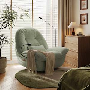 Modern Style Furniture: Linspire Oasis Electric Recliner Chair, Oversize, Seafoam