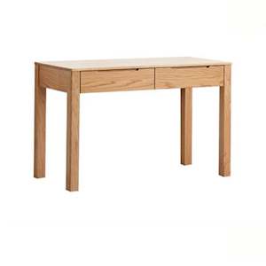 Home Office Furniture: Solidwood Norway Study Desk, 90x56x76cm, Natural Wood