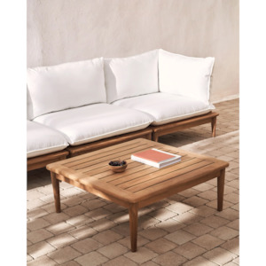 Outdoor Furniture: Kave Home Portitxol Solid Teak Wood Coffee Table