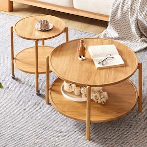 Coffee Tables: Solidwood Santa Rosa Coffee Table Pair, Set of 2