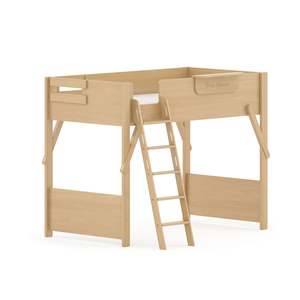 Boori Treehouse Kids NZ King Single Loft Bed + Ladder, Beech