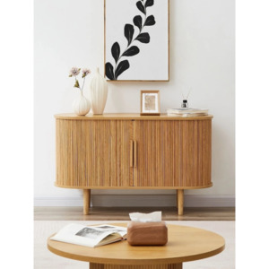 Lifely Tate Tambor Door Sideboard, Natural Wood