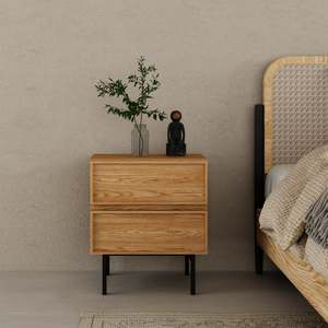 Loft: Loft Nora Bedside Table, Natural Wood