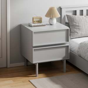 Loft Nora Bedside Table, Light Grey