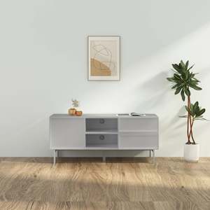 Loft: Loft Nora Entertainment Unit, 120cm, Light Grey