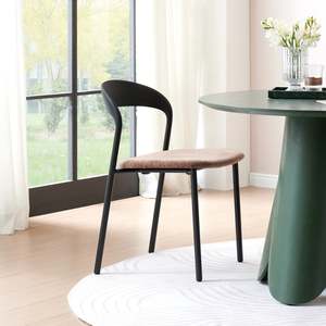 Mode: MODE Elara Dining Chairs, Black & Brown, Set of 2