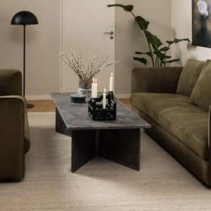 Living Room Furniture: Hjem Design Vega Rectangular Coffee Table, Brown Marron