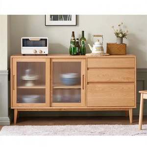 Solidwood Bailey Sideboard, 125x40x81CM, Natural Wood